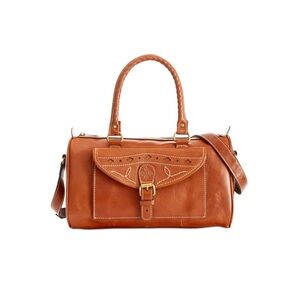 LIKE NEW Patricia Nash crossbody tooled leather satchel bag